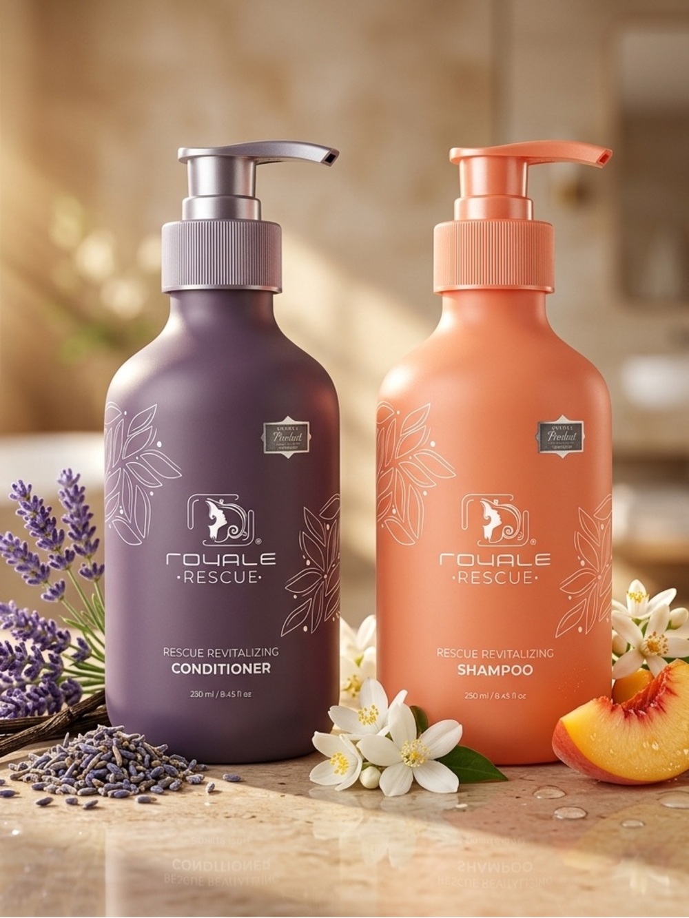 Royale Rescue Professional Revitalizing Shampoo & Conditioner ~ Retail $150